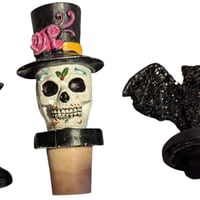 Halloween Decor Set of 3 Bottle Toppers