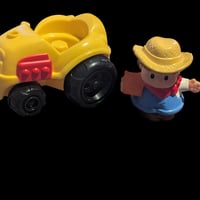 Gallery image 1 for Fisher Price Little People Farmer Jed 2007 & Field Tractor