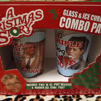 A Christmas Story Set of Pint Glasses + Ice Tray