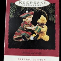Hallmark Keepsake Special Edition Lucinda & Teddy 1994 Holiday Ornament