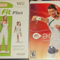 Nintendo Wii Fit Plus AND Active Personal Trainer Video Games