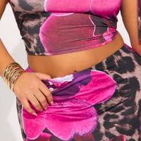 Fashion Nova On The Prowl Skirt & Crop Top Combo, XL