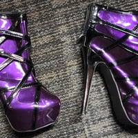 Show Story Womens Size 37/US 6.5 Platform Booties