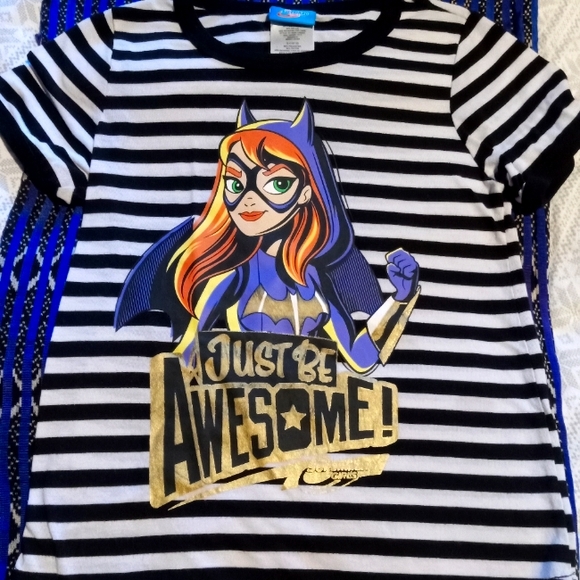 "Just Be Awesome" Girl's Superhero T-shirt, 10/12