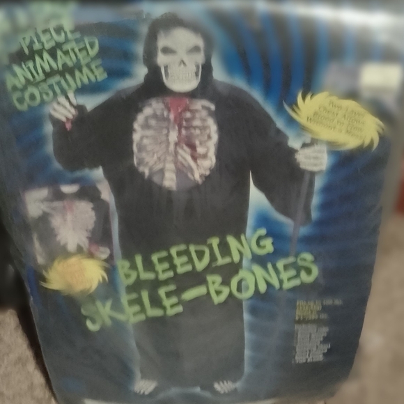 Bleeding Skele-Bones Men's Big & Tall Halloween Costume