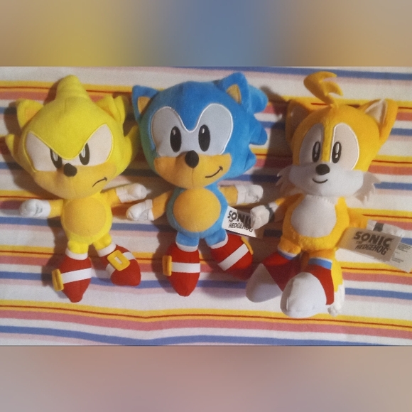 Sega Sonic the Hedgehog Plushies Trio