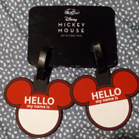 Disney Mickey Mouse Set of 2 Bag Tags