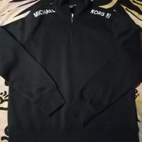 Michael Kors 1/4 Zip Logo Pullover, Large