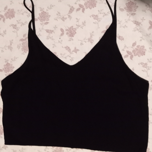 Mango Crop Top w/Spaghetti Straps, Large