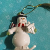 Gallery image 2 for Lenox Very Merry Snowman Ornament