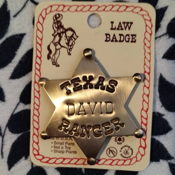 Law Badge Texas Ranger David