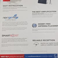 Gallery image 1 for RCA Amplified SmartBoost HDTV Indoor Antenna