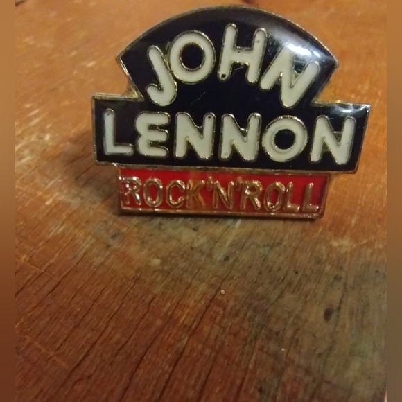 Vintage John Lennon Rock & Roll Pin